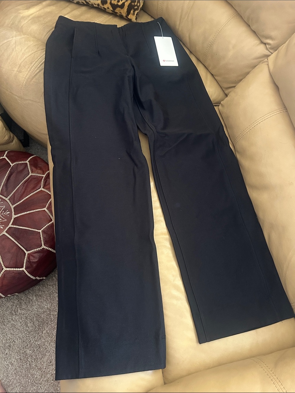 NWT Lululemon utilitech relaxed fit mid rise trouser Black Dress / work Pants